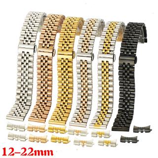 Dây đeo đồng hồ Rolex thay thế cỡ 12 14 17 18 19 20 21 22mm bằng thép không gỉ màu trơn sang trọng