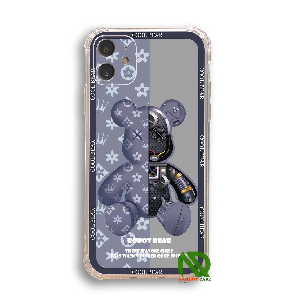 Ốp lưng iPhone 6/6s/7/8/X/XS/11/12/13 Pro Plus Max chống sốc bảo vệ camera silicon trong suốt mềm dẻo hình Beabrick