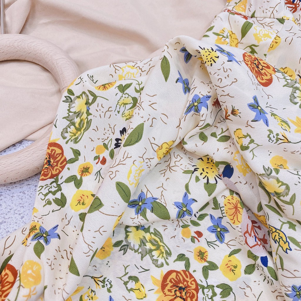 VÁY HOA MAXI CÚP BÈO sale