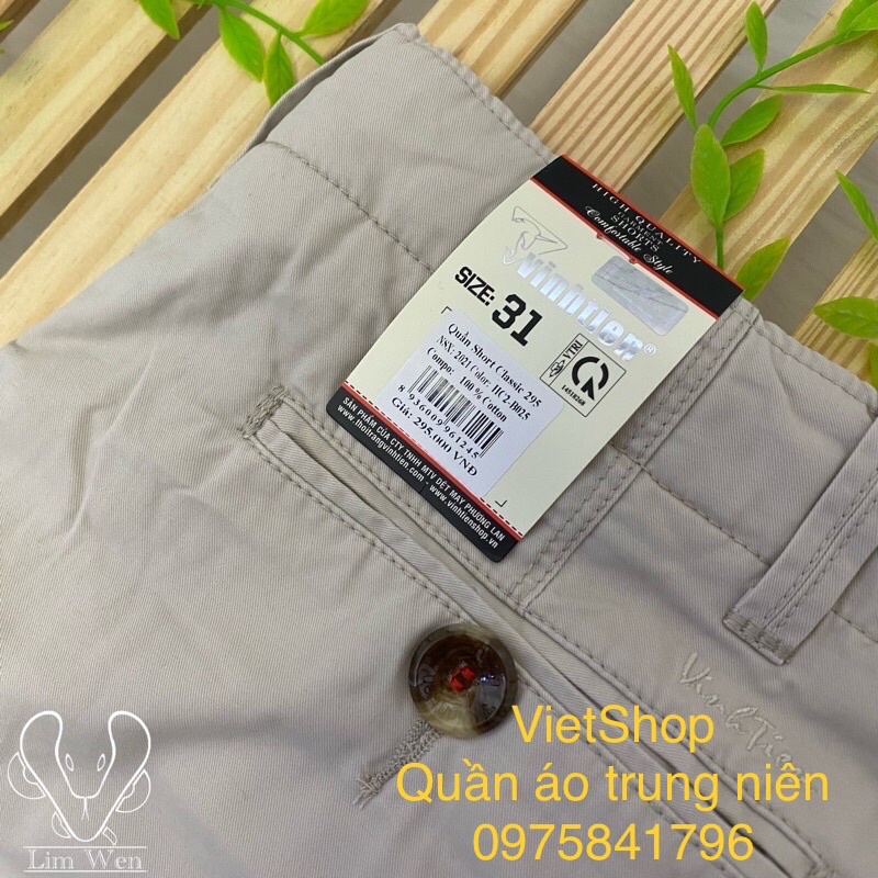 Quần short ngố nam trung niên hàng công ty Vĩnh Tiến cao cấp chất đẹp