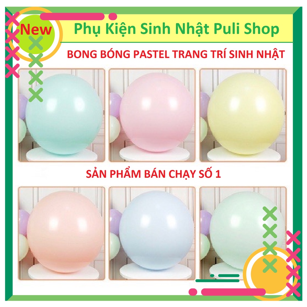 20 Cái BONG BÓNG PASTEL TRANG TRÍ SINH NHẬT