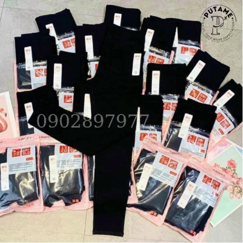 Quần legging nữ lưng cao cotton 4 chiều dày cao cấp hàng vnxk PUTAME QLD170 | BigBuy360 - bigbuy360.vn
