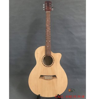 ĐÀN GUITAR ACOUSTIC MẶT GỖ ÉP, LƯNG HỒNG ĐÀO (CÓ TI CHỈNH CẦN) MT01