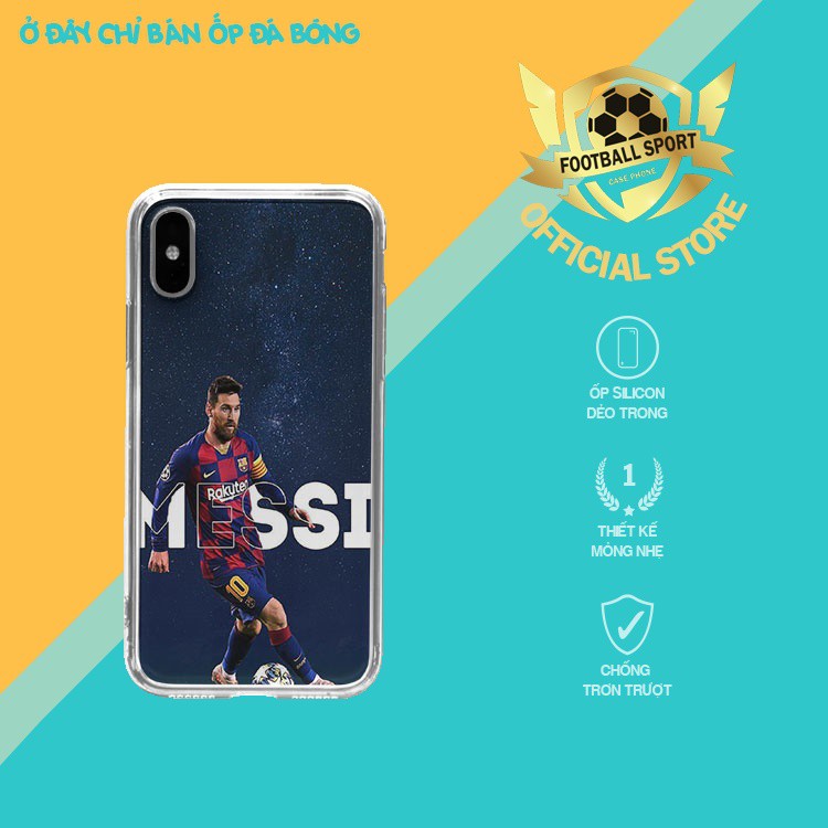 Ốp lưng Messi dê bóng FB SPORT nhựa dẻo Casephone cầu thủ số 10 cho IP 5 đến IP 12 pro max BAR20210095