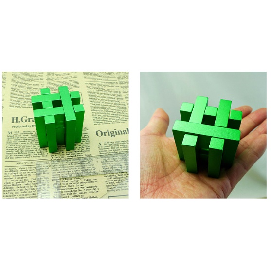 Đồ chơi trí tuệ_Thử thách trí não Cross Hanayama Puzzle_Hack não_IQ Toy_Giải đố_Thông minh_Phát triển Tư Duy_Rèn luyện