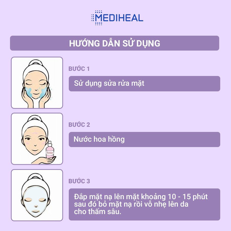 Mặt Nạ Cấp Ẩm, Giúp Ngăn Lão Hoá Da Mediheal Essence Mask 20ml - Collagen Mucin