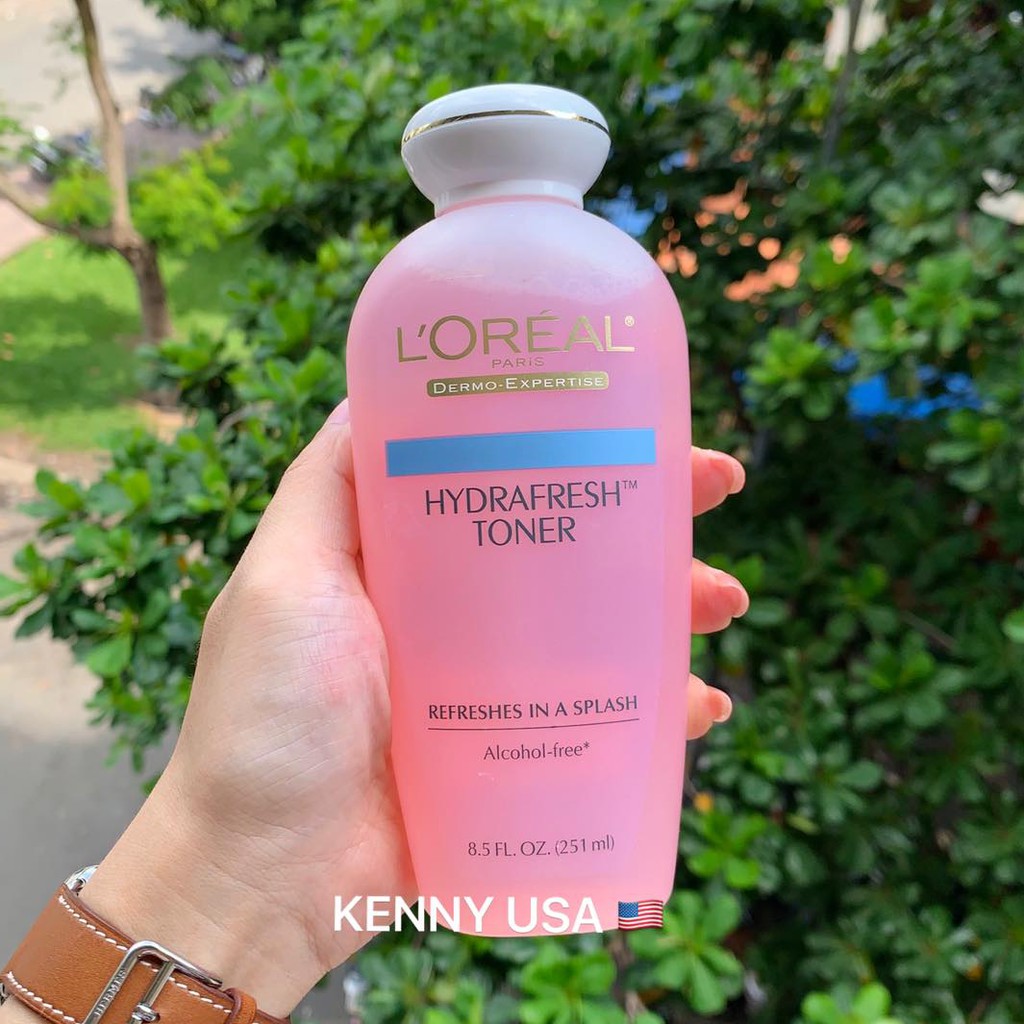 Nước hoa hồng L'Oreal HydraFresh Toner Alcohol-Free - 251mL