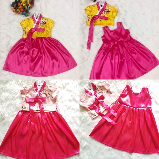Set hanbok + xam quat