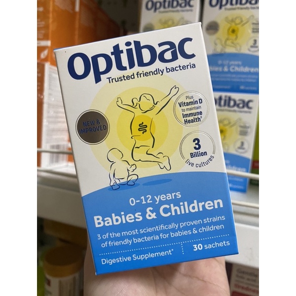 Men vi sinh Optibac hồng hàng chính hãng UK