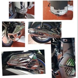 Bộ bảo vệ 6 món xe Sh 125-150 2019-2017 CROM
