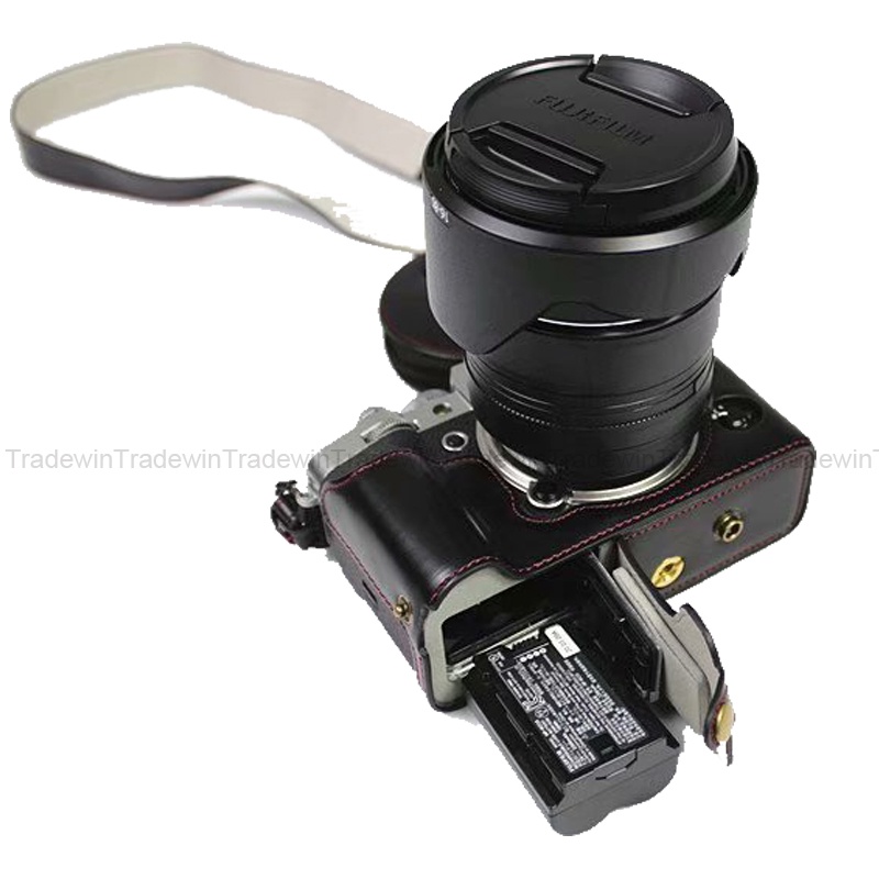 Sang Trọng Túi Da Đựng Ống Kính Máy Ảnh Fujifilm X-T4 Xt4 Với 18-135mm / Xf10-20Mm Lens / Xf16-80Mm / 16-55mm