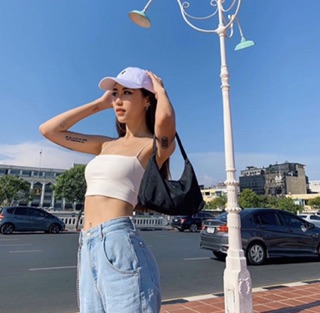 Áo croptop dây bún basic A75