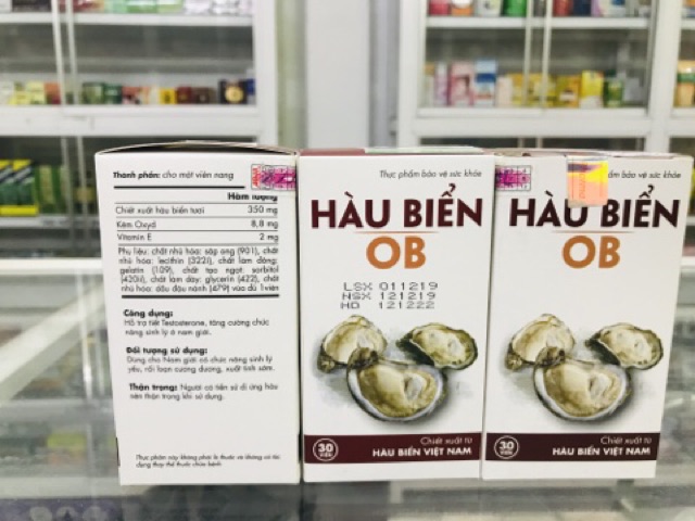 ✅ Hàu biển ob lọ 30 viên ( dứt điểm xuất tinh sớm , tăng ham muốn , chất lượng tinh trùng tốt )