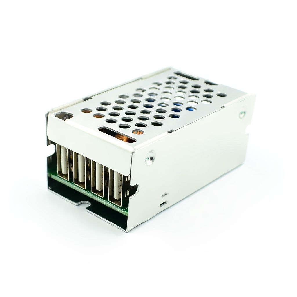 Mô Đun Hạ Áp dc-dc 9V 12V 24V 36V Xuống 5V 4 USB 5A Cho Điện Thoại Di Động