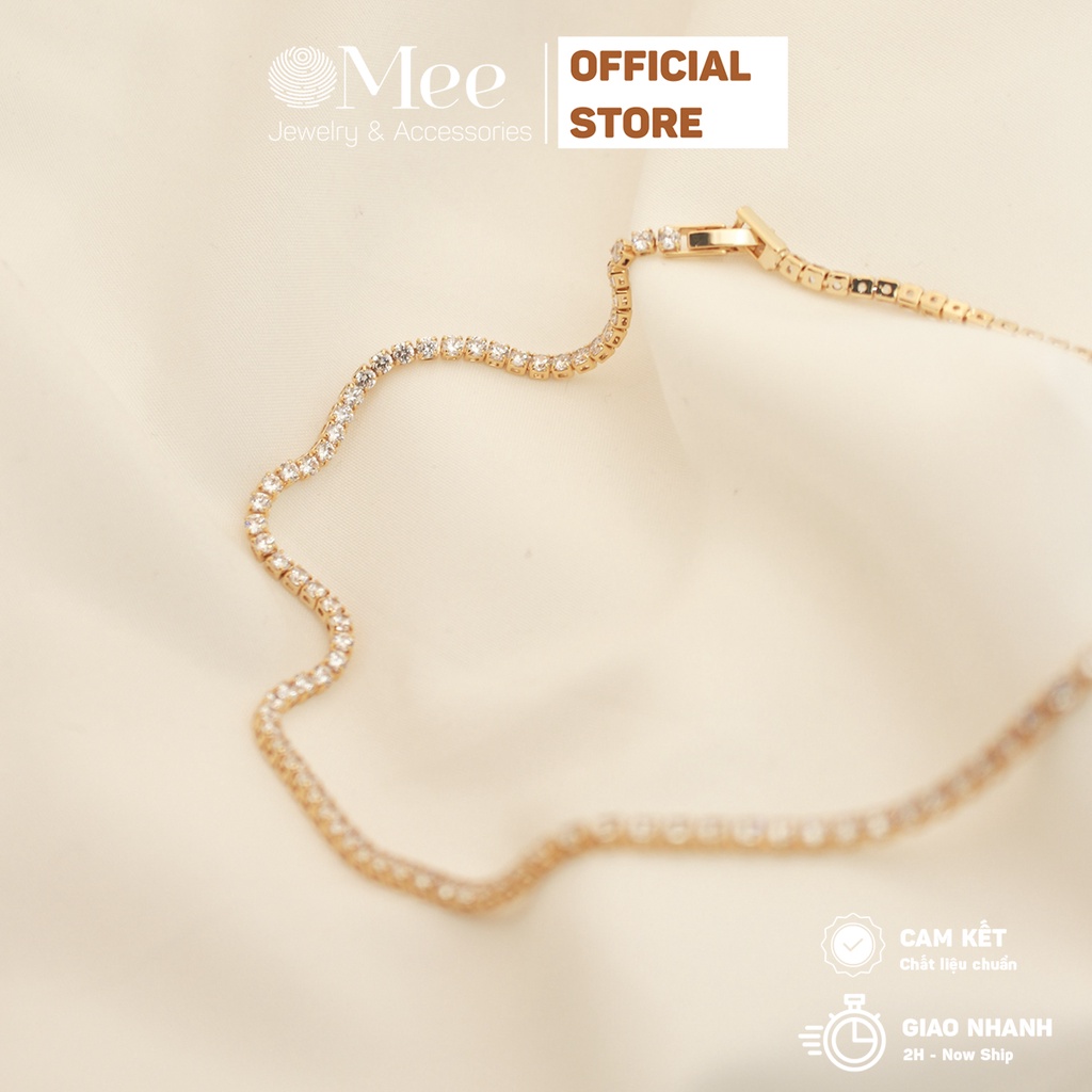 Vòng cổ choker MEE nạm đá, blink lấp lánh dự tiệc - N2858