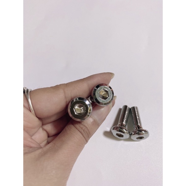Bộ 4 con ốc thắng đĩa trước Ya yamaha 8li25 xiken cao cấp, sử dụng lục giác xiết hoặc mở