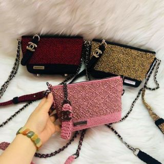 Combo sợi, ruột, khóa, keo... làm túi handmade