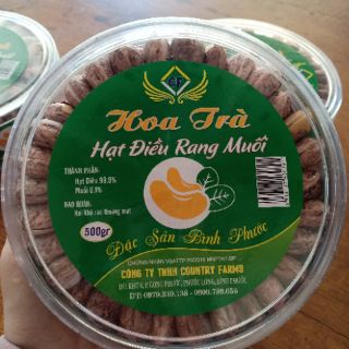 HẠT ĐIỀU RANG MUỐI 500gr