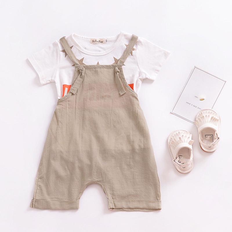 Bộ Áo Liền Quần Sát Nách Dây Chéo Lưng Thời Trang Cho Bé Gái