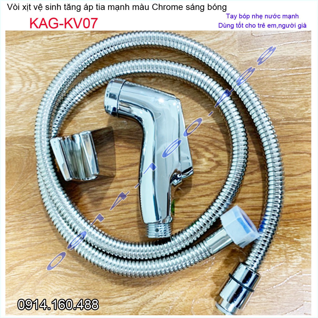 Vòi xịt vệ sinh trẻ em  KAG-KV07, vòi nhấn tay cho trường mẫu giáo Crome bóng tia mạnh rửa sạch sử dụng tốt