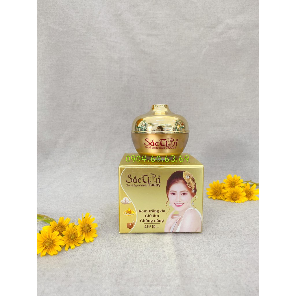 Kem SẮC TIÊN Trắng Da Giữ Ẩm Chống Nắng 25g