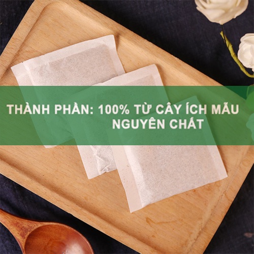 Trà ích mẫu điều kinh Nguyên Mộc giảm đau bụng kinh điều hòa kinh nguyệt cân bằng nội tiết tố phụ nữ làm đẹp da