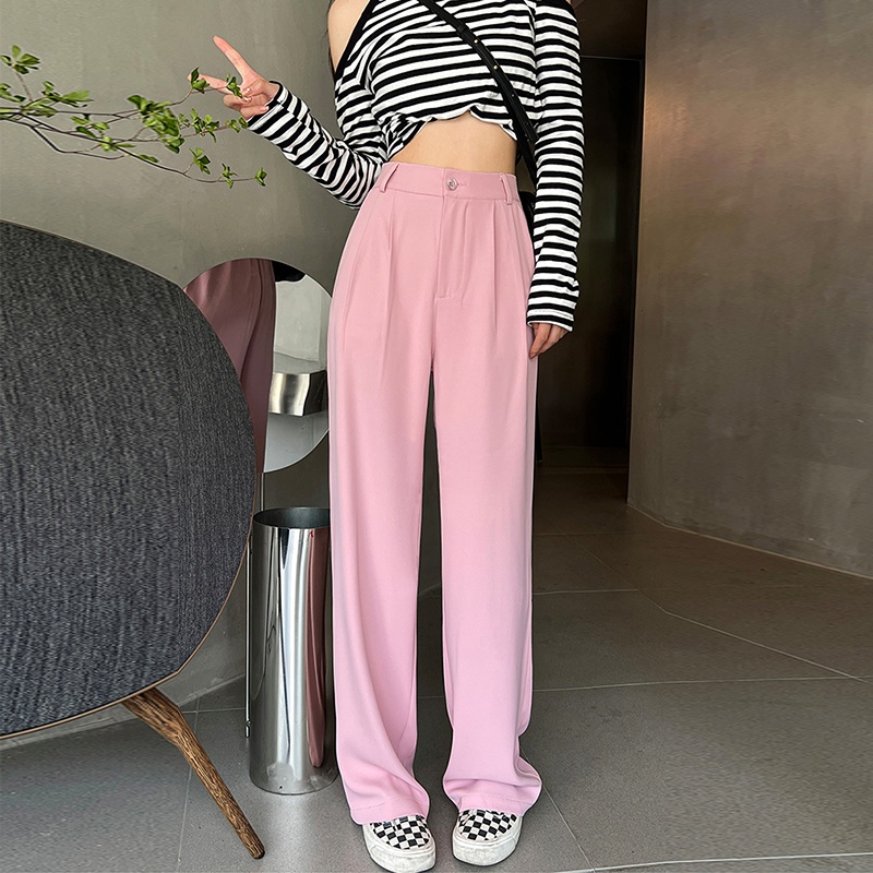 Quần ống rộng Phong Cách Hàn Quốc Thời Trang Cho Nữ