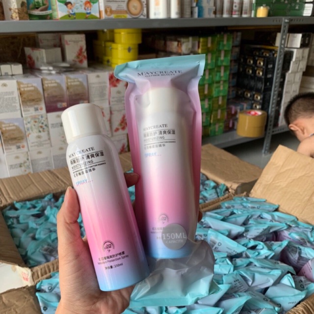 Xịt Chống Nắng Trắng Da Maycreate 150ml