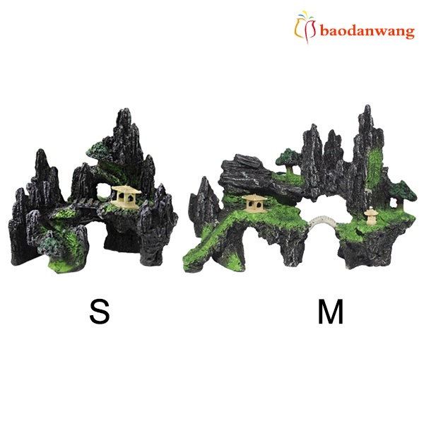 Mô hình hòn non bộ trang trí bể cá
