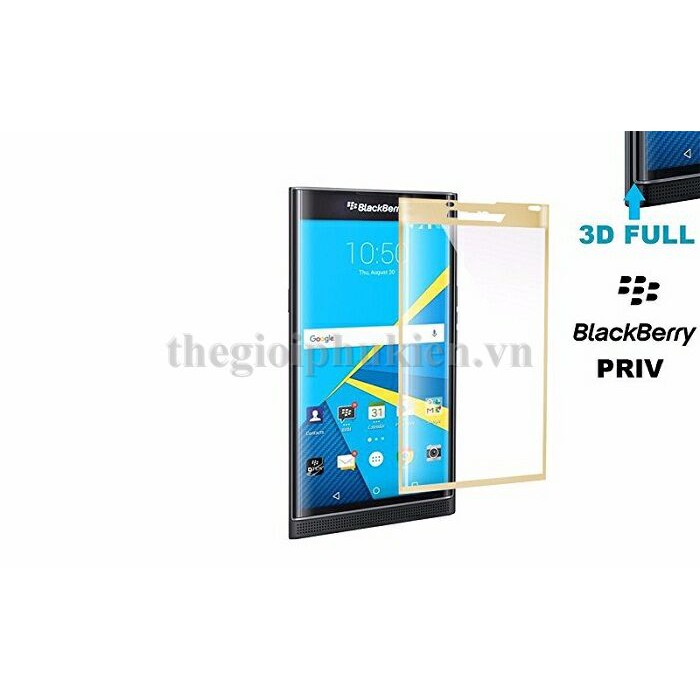 Dán kính cường lực 4D full toàn màn hình BlackBerry Priv phủ màu - Giá rẻ