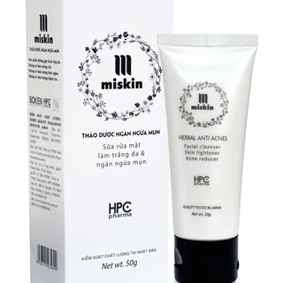 Sữa rửa mặt làm sáng da và ngăn ngừa mụn Miskin
