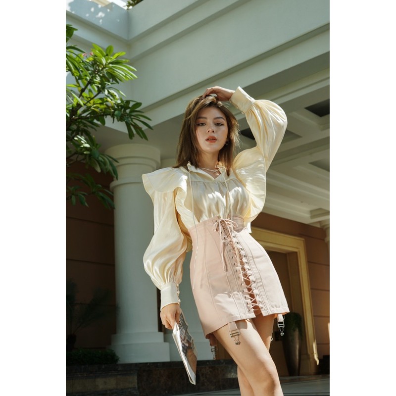 Áo kiểu tay phồng freesize PÉTALO TOP Darling.ism