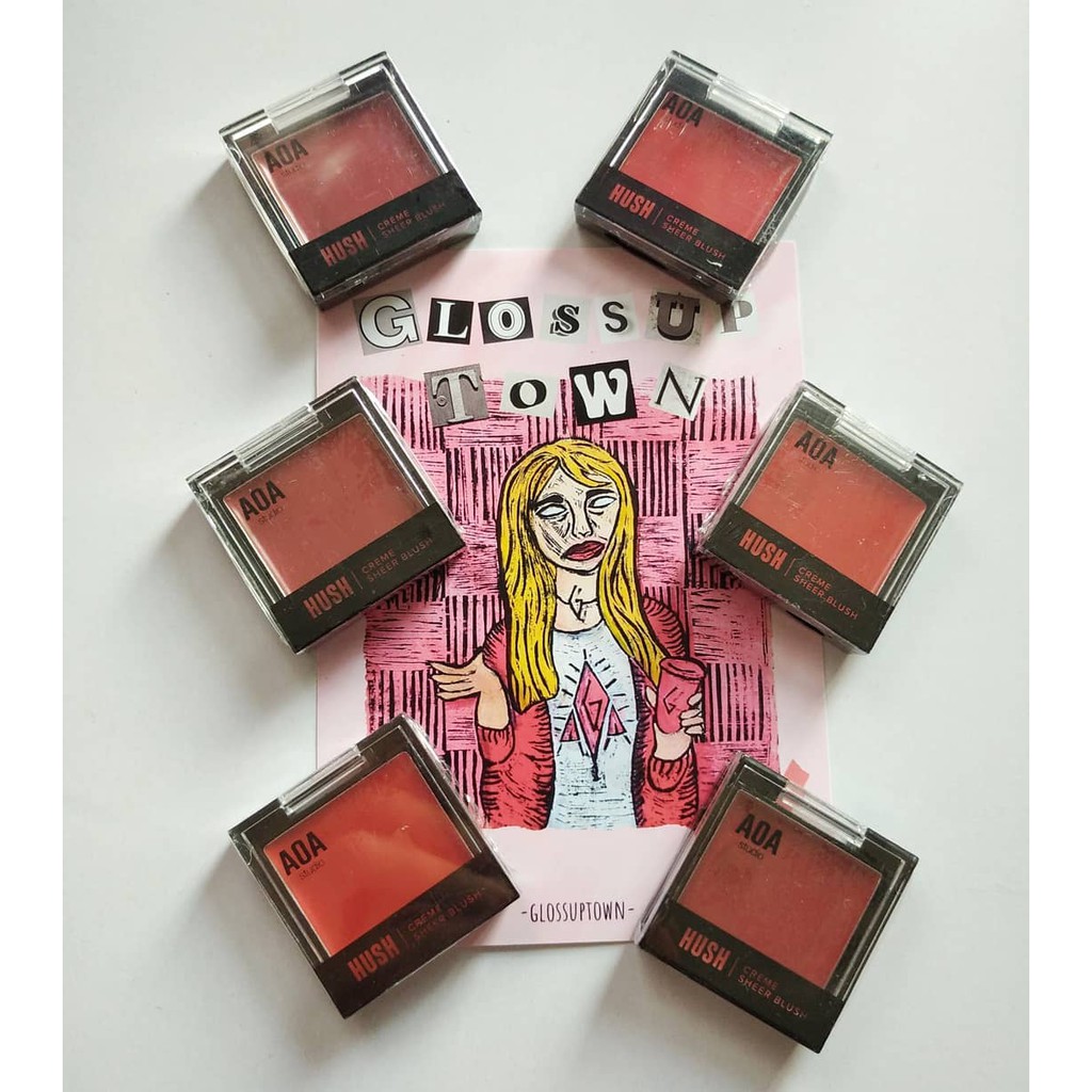 Má hồng dạng kem AOA Cream Blush mềm mịn lâu trôi 3.5g