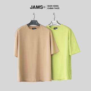 Áo phông trơn ngắn tay JAMS unisex tee chất thun nhiều màu tối giản mềm mịn mát