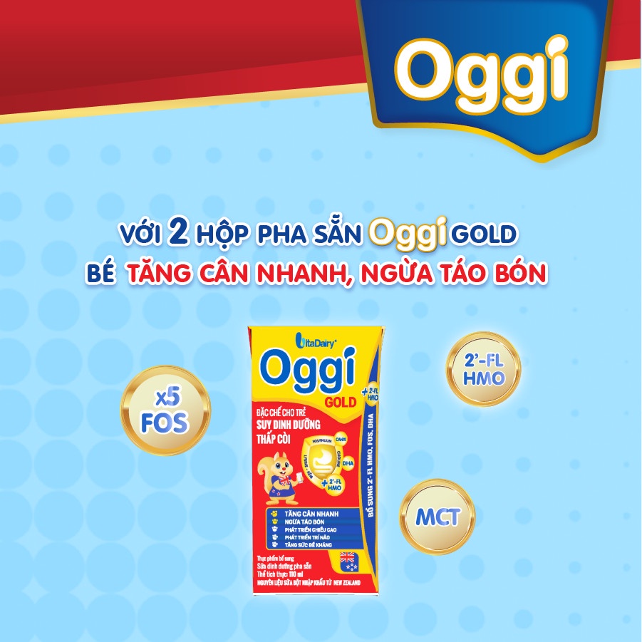 Sữa dinh dưỡng pha sẵn OGGI 180ML