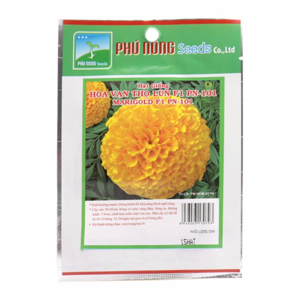 Hạt giống Hoa vạn thọ Lùn Phú Nông (PN130793L) - 15 hạt
