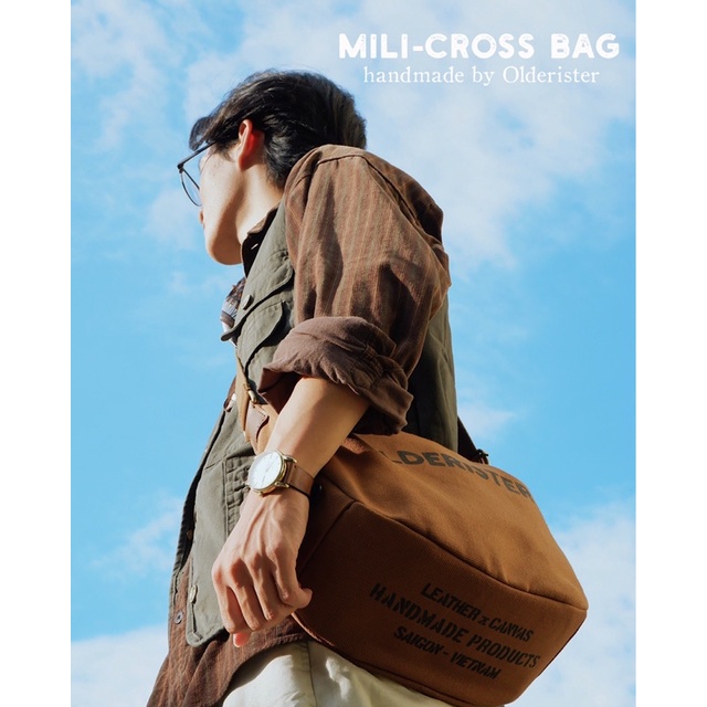 Túi đeo chéo nam nữ Mili-Cross Bag handmade Olderister - Tiệm Cũ Kĩ