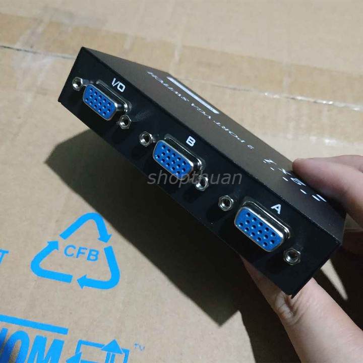 2 CPU Ra 1 Màn Hình (Bộ Chia VGA Video Switch)