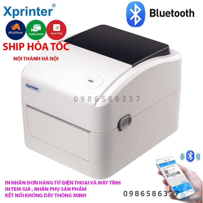 Máy In Nhiệt Nhãn Vận Đơn Giao Hàng TMĐT iZamo Tem Nhãn Vận Chuyển A6 Phiếu Gửi Hoa Don Shopee cho iPhone Android Mac