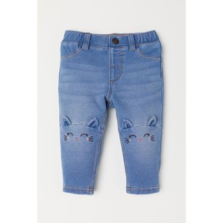Quần jean xanh mèo HM H&M sz 18-24m_hàng chính hãng authentic