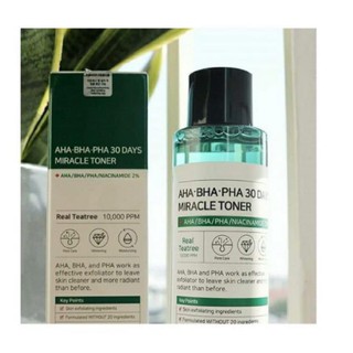Toner Nước Hoa Hồng Some By Mi AHA-BHA-PHA 30 days Miracle Cho Da Dầu Mụn