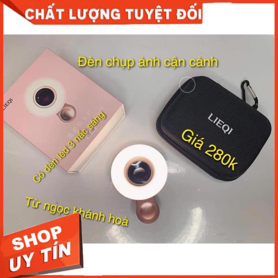 Đèn led chụp ảnh mi -phóng to - cận cảnh - sắc nét từng chân mi - hàng loại 1 kẹp điện thoại