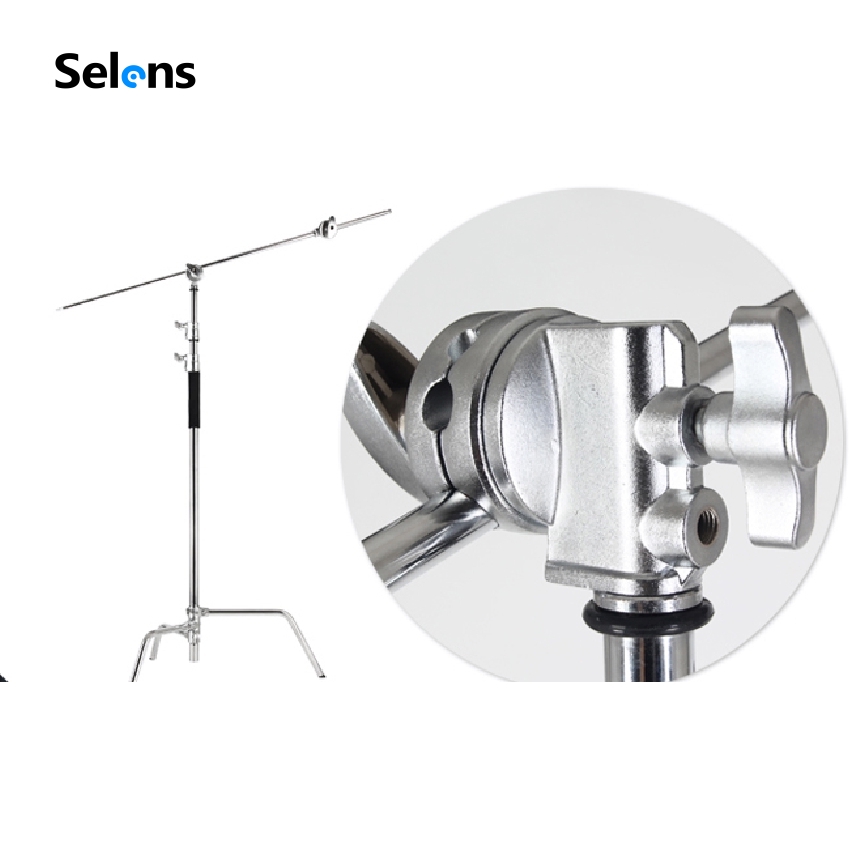 Đầu kẹp cố định đèn Flash Selens cỡ nặng thông dụng cho giá đèn flash C