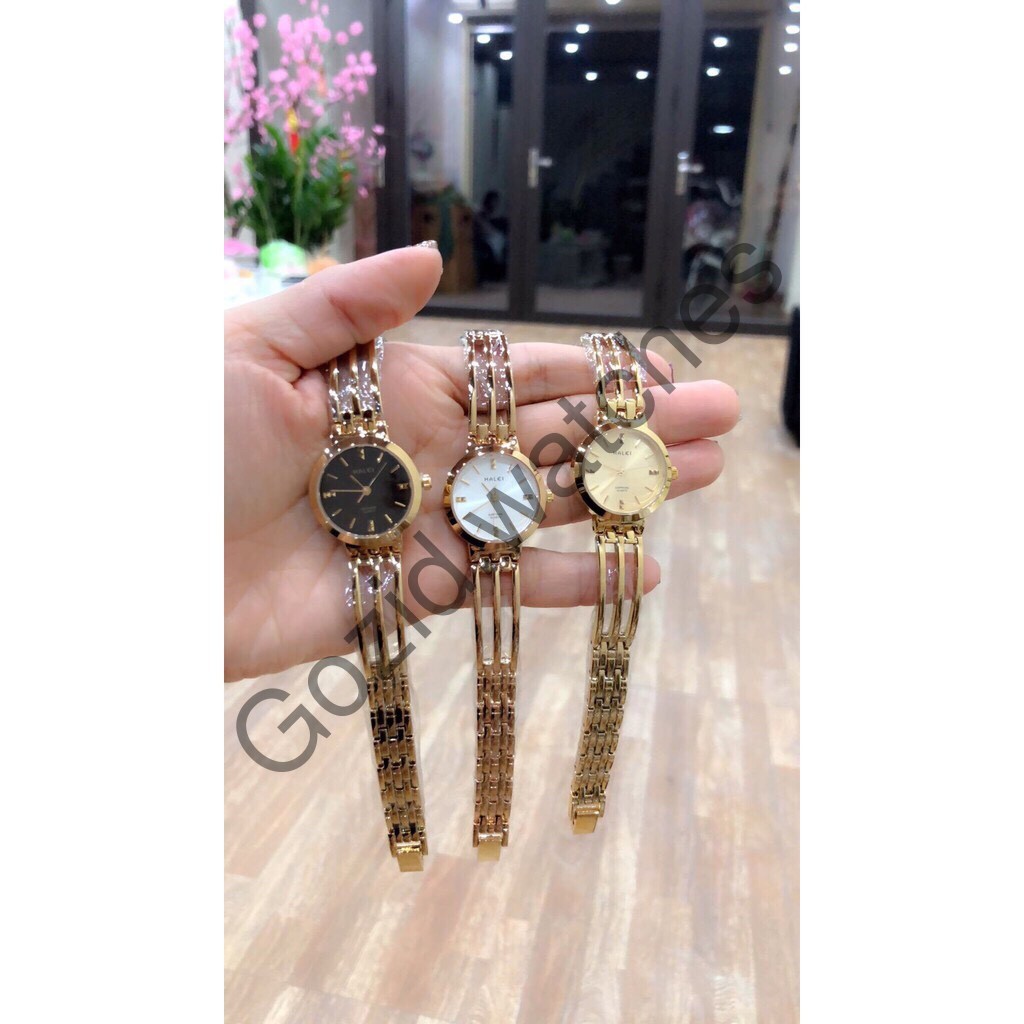 Đồng hồ nữ Halei máy Nhật mạ vàng dây kim loại -Gozid.watches | BigBuy360 - bigbuy360.vn