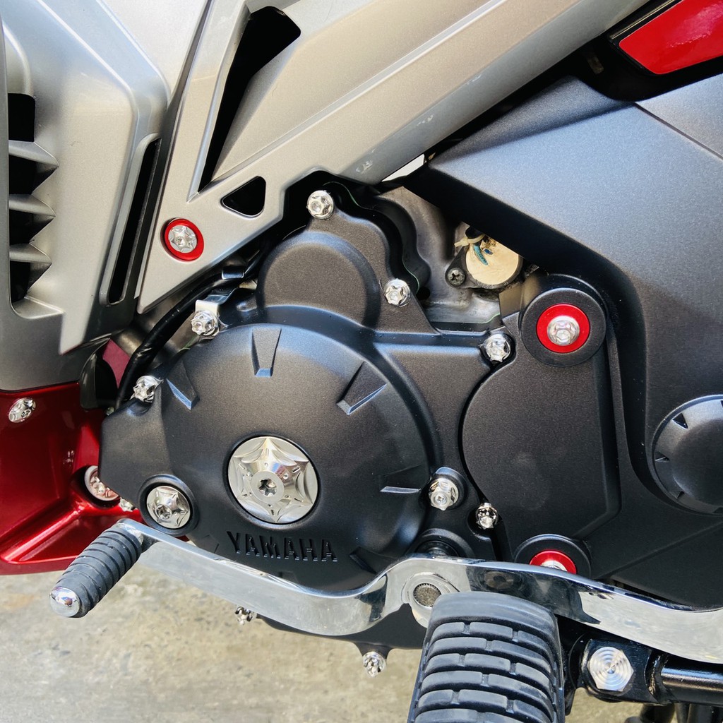 Bộ ốc lốc máy INOX SALAYA lắp cho các dòng xe WAVE, DREAM, EXCITER, VARIO, WINNER, SONIC, SATRIA