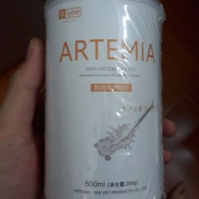 Thức ăn cho cá, artermia tách vỏ