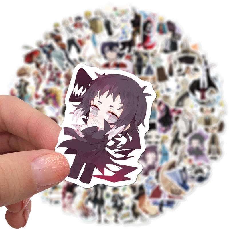 Set 100 Hình Dán Phim Anime Kèm 120 Sticker Hình Nhân Vật Nữ Anime Dễ Thương