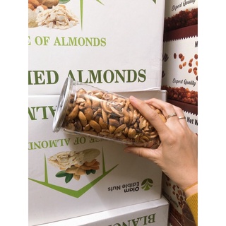 Hạt điều rang muối còn ít lụa hộp 500g