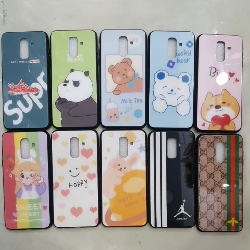 Samsung A6 Plus Ốp lưng viền dẻo tráng gương in hình xinh đẹp