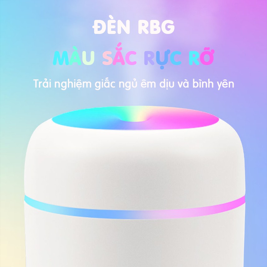 Máy phun sương mini tạo ẩm, xông tinh dầu giúp phòng thơm mát, BH 1 tháng - GGTeam